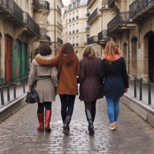 Reunion by Marty Almquist: a story of old college friends reuniting for a trip to Paris, France.